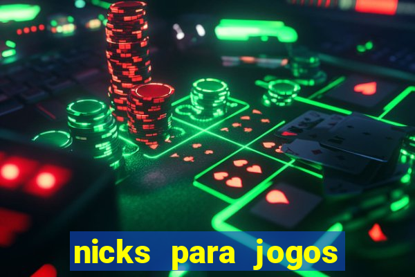 nicks para jogos de tiro